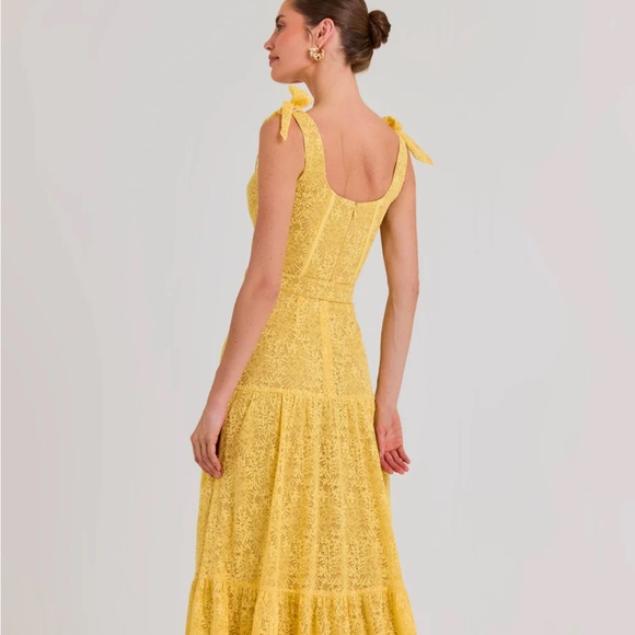 Nadine Merabi Miranda Yellow Dress NWT - Picture 4 of 6